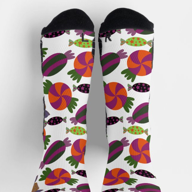 Bonbonmuster | Lollenmuster | lollipop 51 Thro Socken (Oben)