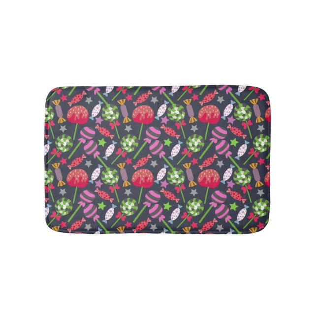 Bonbonmuster | Lollenmuster | Lollipop 53 Badematte (Vorderseite)