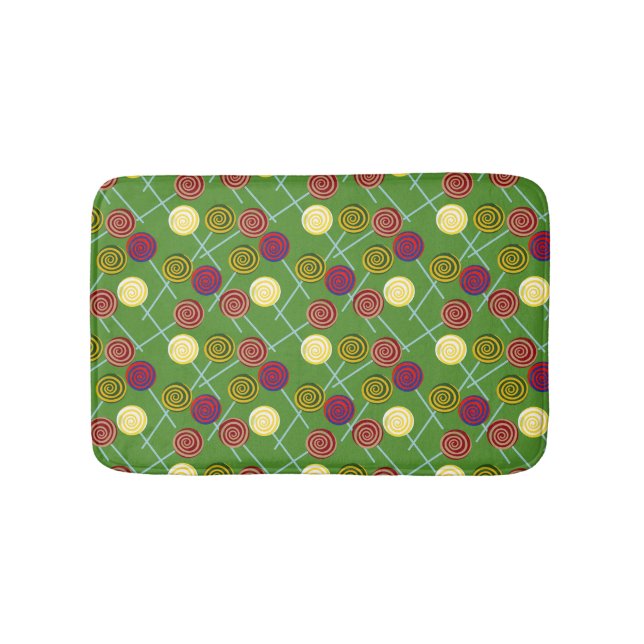 Bonbonmuster | Lollenmuster | Lollipop 58 Badematte (Vorderseite)