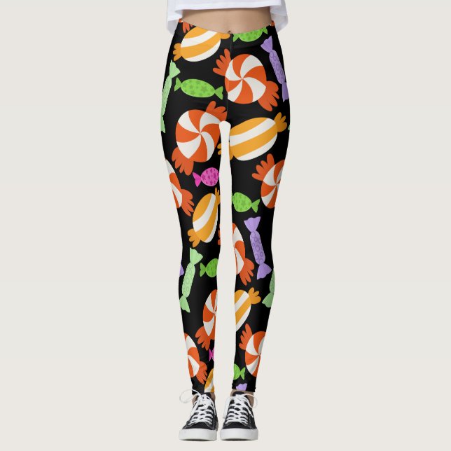 Bonbonmuster | Lollenmuster | Lollipop 59 Leggings (Vorderseite)