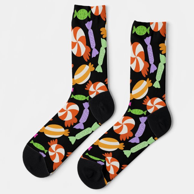 Bonbonmuster | Lollenmuster | lollipop 59 Tape Socken (Linkes Detail)