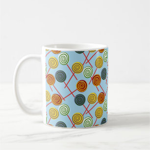 Bonbonmuster Lollenmuster Lollipop 5 Kaffeetasse