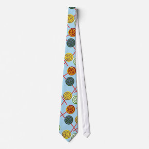 Bonbonmuster Lollenmuster Lollipop 5 Krawatte