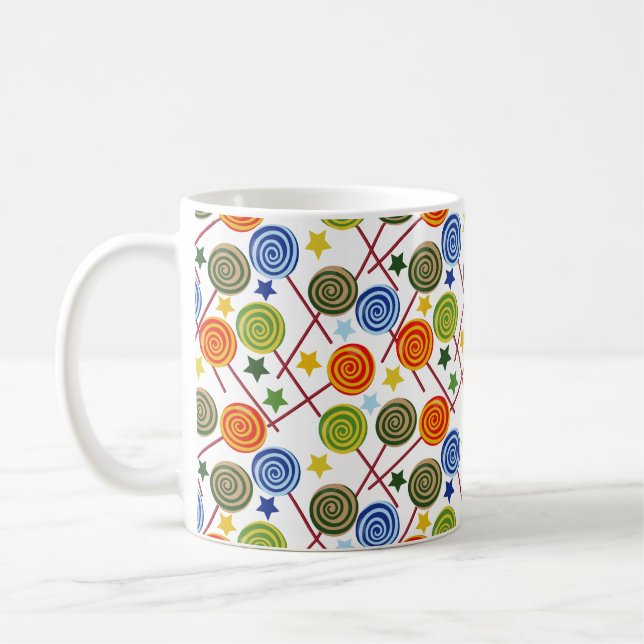 Bonbonmuster | Lollenmuster | Lollipop 61 Kaffeetasse (Links)