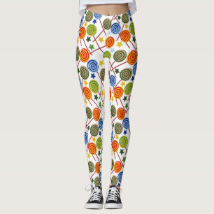 Bonbonmuster Lollenmuster Lollipop 61 Leggings
