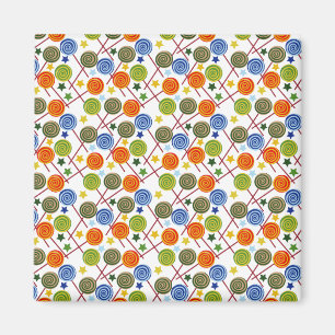 Bonbonmuster Lollenmuster Lollipop 61 Magnet