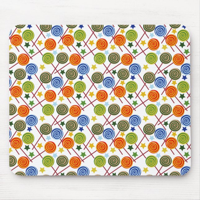 Bonbonmuster | Lollenmuster | Lollipop 61 Mousepad (Vorne)