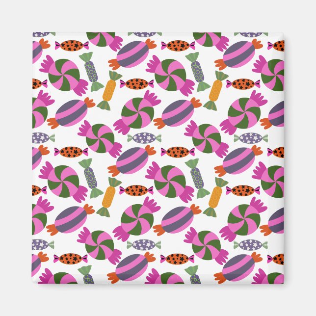 Bonbonmuster | Lollenmuster | Lollipop 6 Magnet (Vorne)