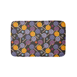 Bonbonmuster Lollenmuster Lollipop 9 Badematte