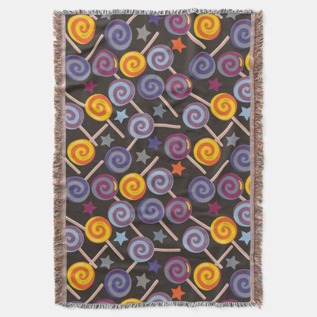 Bonbonmuster | Lollenmuster | Lollipop 9 Decke (Vorderseite Vertikal)