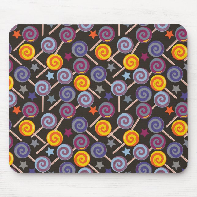 Bonbonmuster | Lollenmuster | Lollipop 9 Mousepad (Vorne)