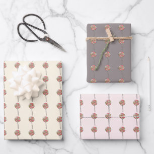 Bonbonpapier, das aus Zuckerrohr verpackt wird. Ge Geschenkpapier Set