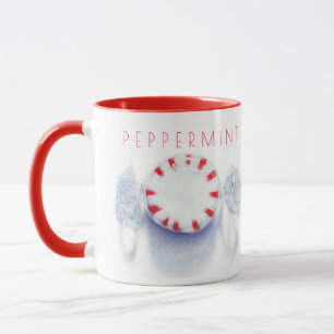 Bonbons à la Menthe Poivrée Combo Tasse + Texte