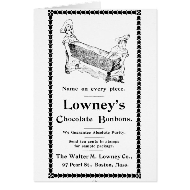 Bonbons au chocolat de Lowney (Devant)