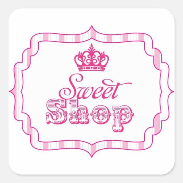 Bonbons Buffet Princesse Party Favoriser Sticker d (Devant)