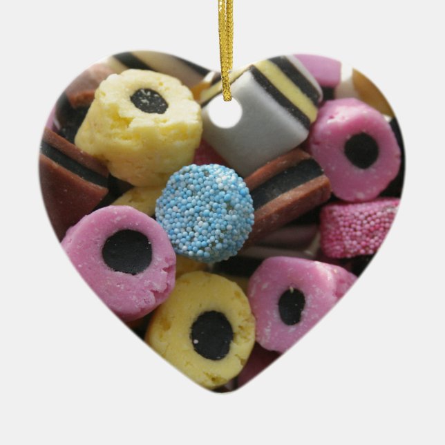 Bonbons bunt keramik ornament (Vorne)