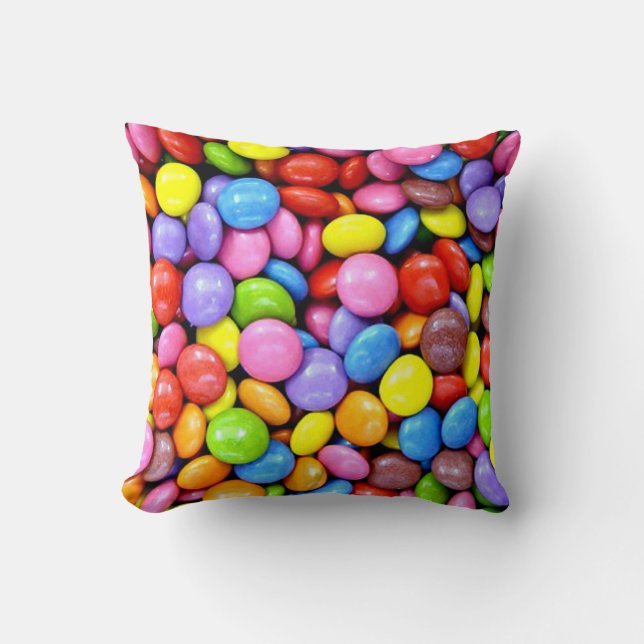Bonbons, bunte süße Leckereien Kissen (Vorderseite)