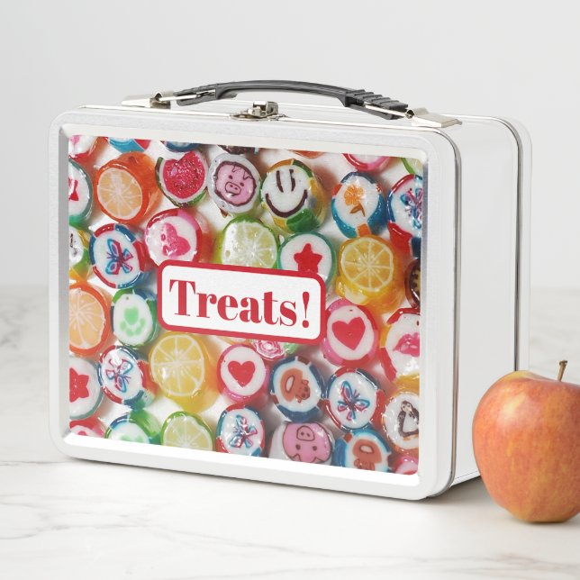 Bonbons durs mignons Traite Lunchbox en métal (En situation)