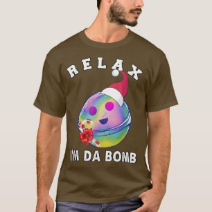 Bonbons für Weihnachtsmannmütze-Emoticon für Riese T-Shirt