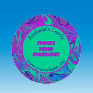 Bonbons séchés au gel Cool coloré Étiquette person