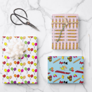 Bonbons, Süßigkeiten, Lakritze, Bonbons Geschenkpapier Set