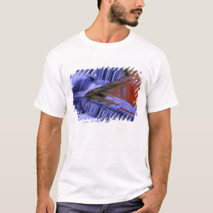 Bond Falls; Reflektierende herbstfarbene Blätter; T-Shirt