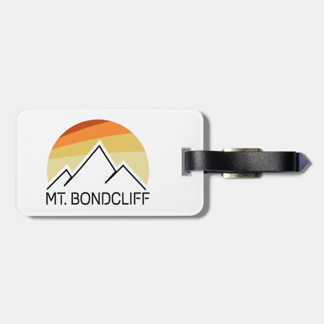 Bondcliff New Hampshire Retro Gepäckanhänger (Rückseite horizontal)