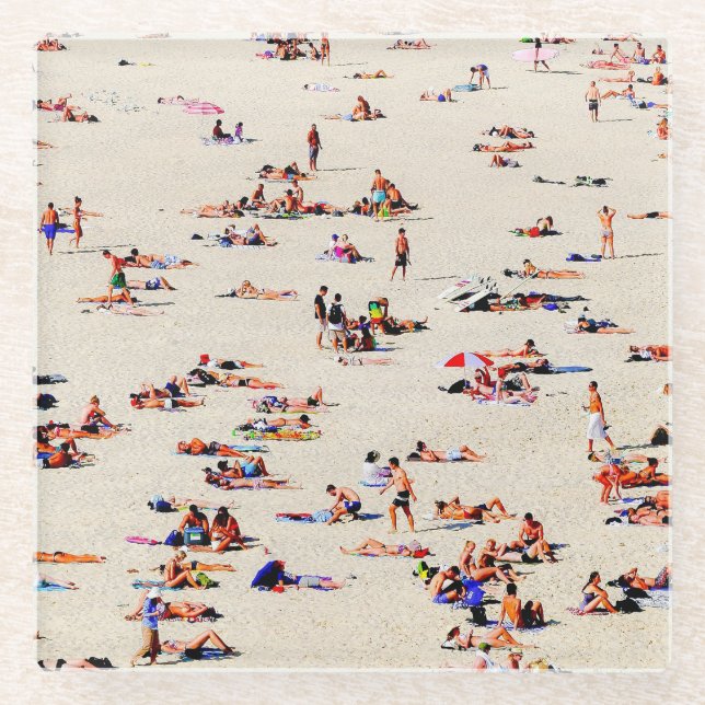 Bondi Badegäste, 2016 (Foto) | SVP-Bilder Glasuntersetzer (Vorderseite)