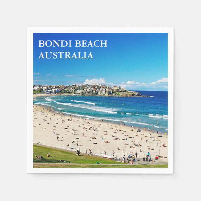 Bondi Beach Cocktail Napkin Serviette (Vorderseite)