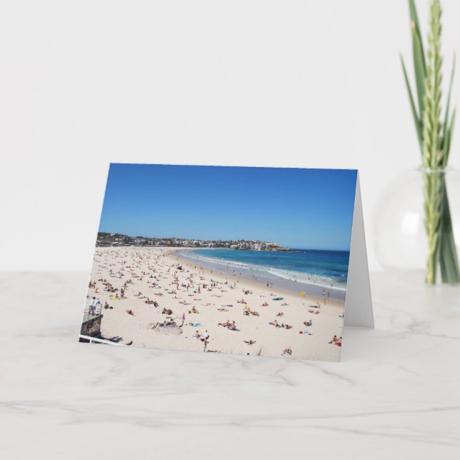 Bondi Beach, Sydney, Australien Karte (Vorderseite)