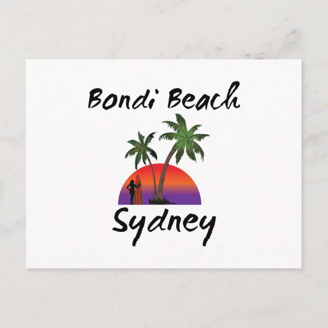 Bondi Beach Sydney Postkarte (Vorderseite)
