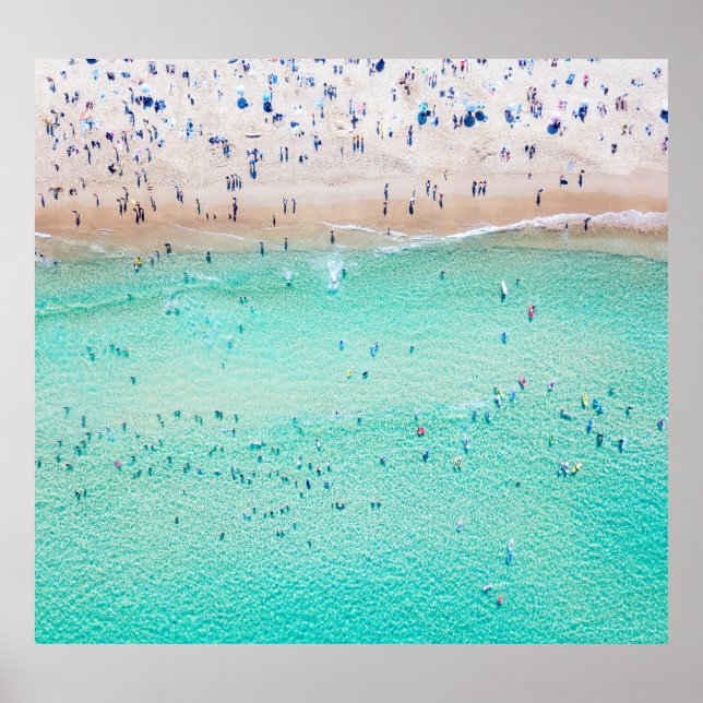 Bondi Beach, Sydney, Sommer. Poster (Vorne)