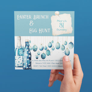 Bondi Blue Oaster Brunch und Eierjagd Einladung