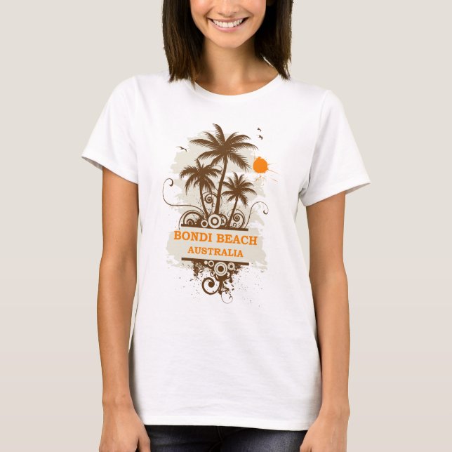 Bondi Strand Australien T-Shirt (Vorderseite)