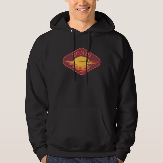 Bondi Sydney Australia Sunset Vacation Beach Hoodie (Vorderseite)