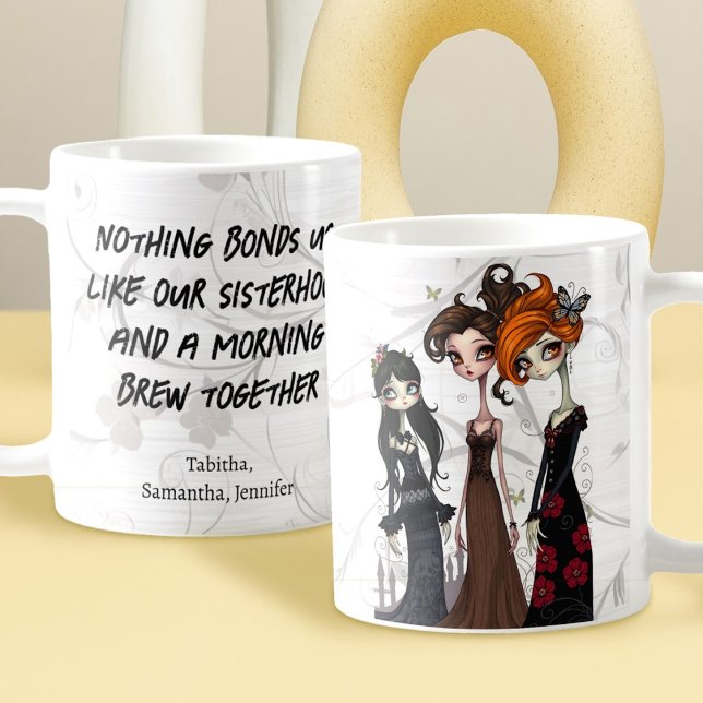 Bonds of Sisterhood Best Friends Kaffeetasse (Von Creator hochgeladen)
