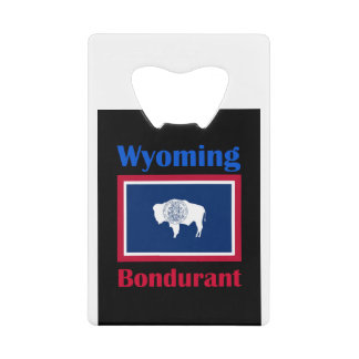 Bondurant Wyoming Geldbeutel Flaschenöffner
