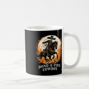 Bone-a-fide Halloween Cowboy Spooky Skeleton Rodeo Kaffeetasse