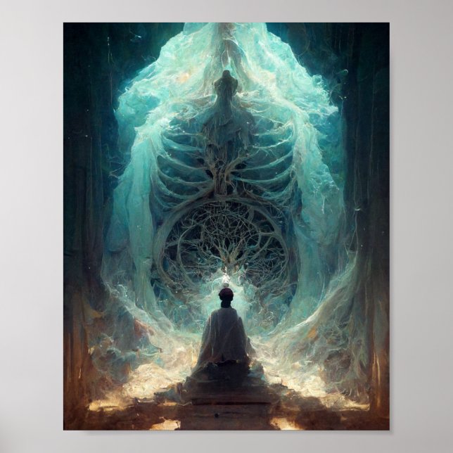 Bone Altar Fantasy Sci-Fi Art Poster (Vorne)