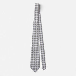 Bone Cancer Awareness Plaid Gray Ribbon Krawatte