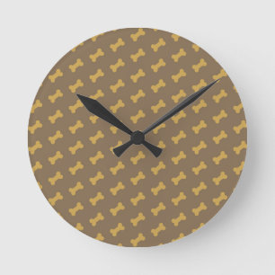 bone for dog texture runde wanduhr