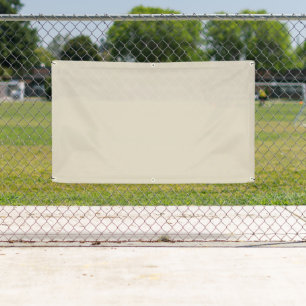 Bone White Outdoor Banner