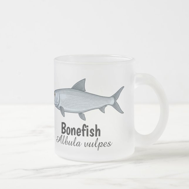 Bonefish-Frostglas-Tasse von SciPerspective Mattglastasse (Rechts)