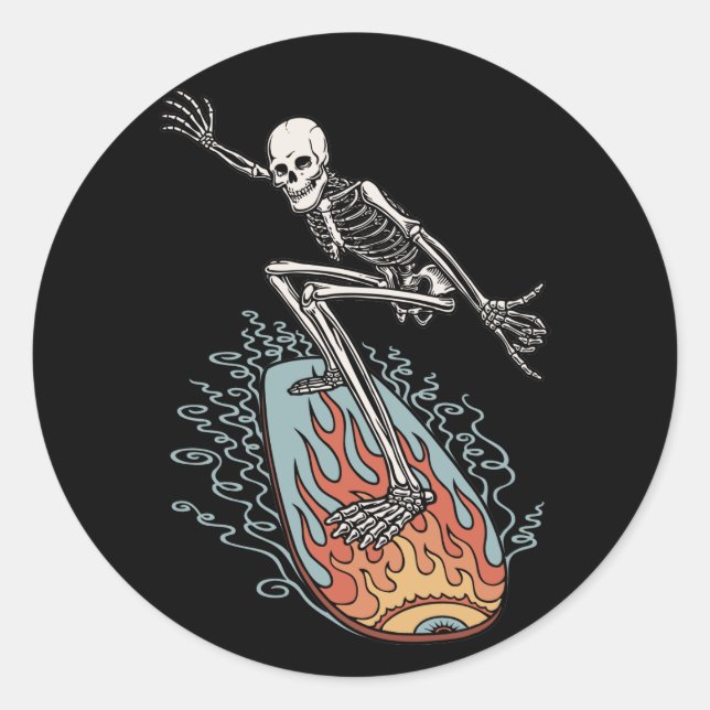 Bonehead Board Typ Runder Aufkleber (Vorderseite)