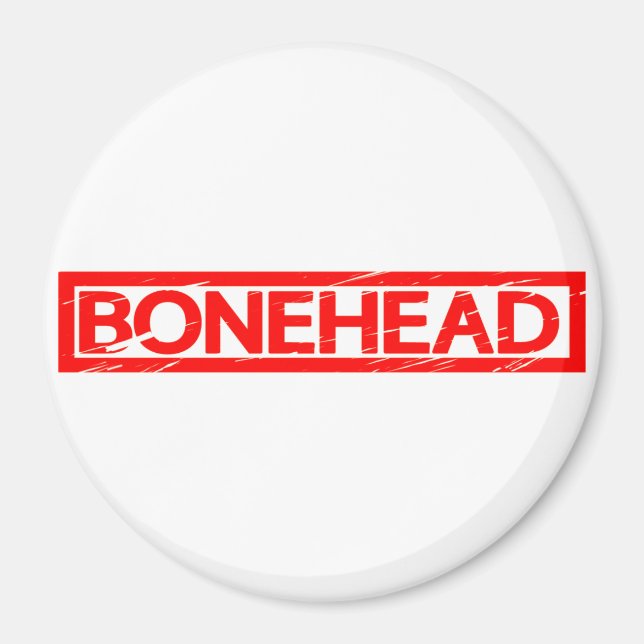 Bonehead Briefmarke Magnet (Vorne)