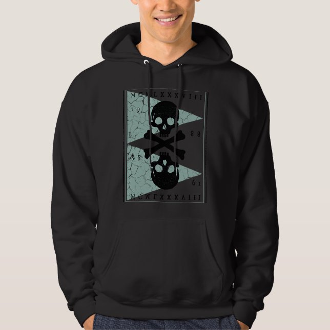 Bones and Skulls Pirate Hoodie (Vorderseite)