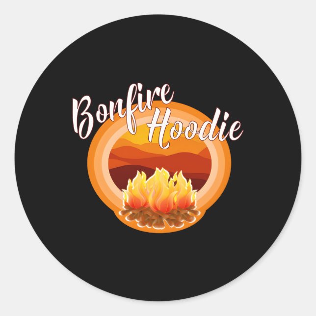 Bonfire Campfire Campers Runder Aufkleber (Vorderseite)