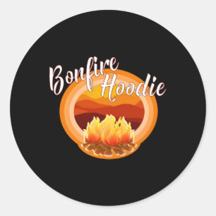 Bonfire Campfire Campers Runder Aufkleber