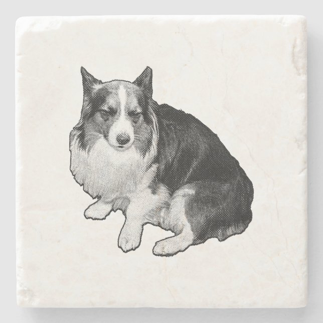 Bonfire Dot Rim Steinuntersetzer (Vorderseite)