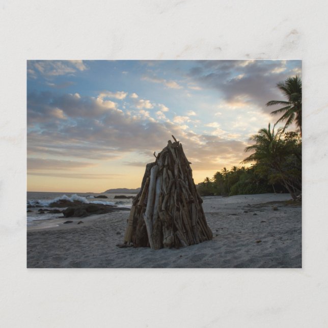 Bonfire in Montezuma Postkarte (Vorderseite)